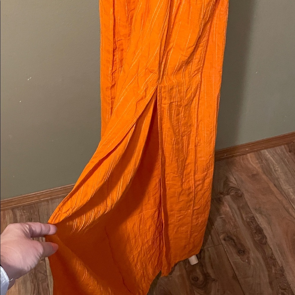 NWT L*Space Orange cut out Maxi Dress - Picture 9 of 9